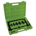 Coffret démonte soupapes universel avec compresseur de ressorts et 5 adaptateurs pour voitures et motos – 16 à 30 mm