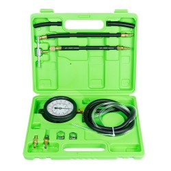 Compressiomètre pour circuits essence – 10 pièces – 0-10 BAR – tuyau 1100 mm – compatible systèmes Schrader