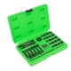 Coffret 34 pièces pour la réparation des filetages de bougies de préchauffage avec inserts et outils de guidage