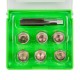 Kit de réparation 7 pièces pour vis de bouchon de carter M15 avec filetage et tapon de 1,50 cm