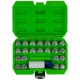 Coffret complet de 23 douilles pour vis de sécurité VW – Compatible antivols jantes VAG, carré 1/2"