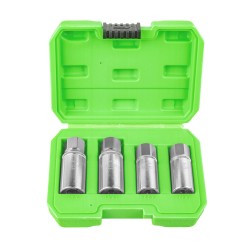 Coffret de 4 douilles extracteurs 1/2" pour goujons cassés – Tailles 6, 8, 10, 12mm – outil de dépose rapide et efficace