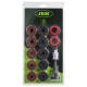 Trousse à outils de nettoyage de moyeu 14 pièces – Meules abrasives Ø40mm avec adaptateur 1/2" pour perceuse ou visseuse