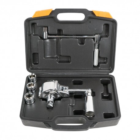 Coffret multiplicateur de force junior 1/2" – 360 Nm avec douilles 17, 19 et 21 mm et barre d’extension 90º