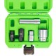 Coffret de 5 douilles pour bombe injecteur – entraînement 1/2" et 1/4", idéal pour injecteurs diesel
