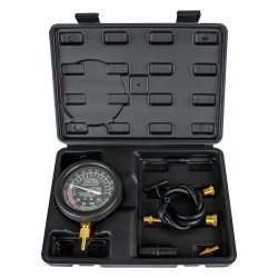 Kit vérificateur de pression et de vide 0-0,7Kg/cm² – 0-28inHg – 9 pièces avec manomètre précis