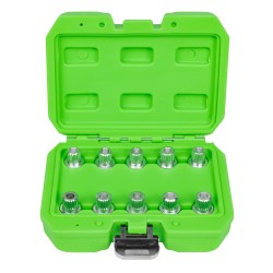 Coffret 10 embouts pour vis de sécurité BMW – Carré 1/2" – Tailles 30 à 40 PT