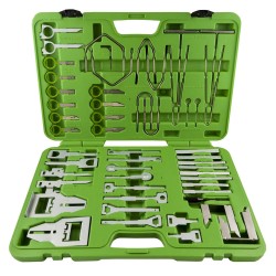 Kit complet 52 pièces pour extraction de systèmes audio, navigation et panneaux intérieurs sans endommagement