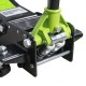 Cric rouleur hydraulique 2T pour véhicules bas – Hauteur mini 75 mm avec protection caoutchouc et roues en nylon