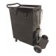 Servante mobile 3 tiroirs en acier pour poste à souder avec espace bouteille et rangement accessoires – 760x361x726mm