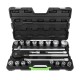 Coffret de 21 outils professionnels 3/4" avec douilles hexagonales de 19 à 50 mm – Cliquet, rallonges et finition zinguée