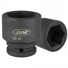 Douille impact 6 pans 3/4" 65 mm en acier CR-MO. Idéale pour les travaux lourds avec clé à chocs. Robuste, fiable et résistante