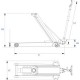 Cric hydraulique 1.3 extra long extra haut