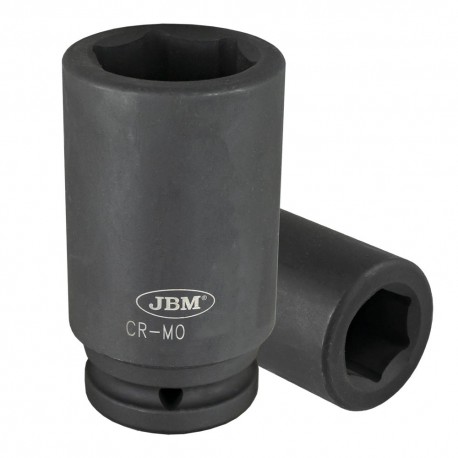 Douille impact longue 6 pans 3/4" 36 mm – en CR-MO haute résistance – idéale pour les clés à chocs et les travaux intensifs