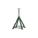Chandelle à vis 12T avec selle massive – Hauteur réglable 475 à 725 mm – Base large 395 mm – Structure acier haute résistance