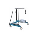 Porte-roues hydraulique mobile pour tracteurs – Capacité 1,2T, rouleaux intégrés, roues Ø1 à 2m, largeur max 500mm