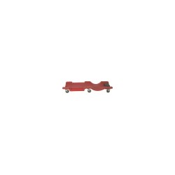 Chariot de visite monobloc PVC 6 roues pivotantes avec repose-tête – Capacité 110 kg – Dimensions 1016 x 483 x 129 mm