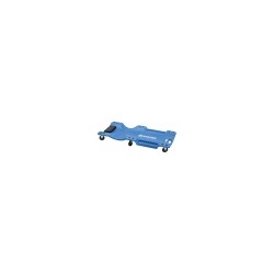 Chariot de visite monobloc HDPE 6 roues avec appui-tête – Capacité 100 kg – Structure robuste et légère pour garage ou atelier