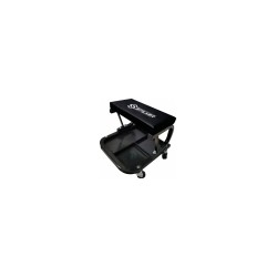 Chariot de visite monobloc HDPE 6 roues avec appui-tête – Capacité 100 kg – Structure robuste et légère pour garage ou atelier