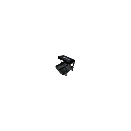 Chariot de visite monobloc HDPE 6 roues avec appui-tête – Capacité 100 kg – Structure robuste et légère pour garage ou atelier