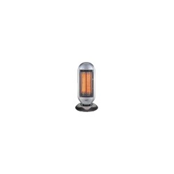 Radiateur infrarouge oscillant 900W 220–240V avec sécurité anti-basculement et 2 niveaux de chauffe