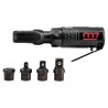 Mini cliquet pneumatique 54 Nm avec têtes interchangeables 1/4", 3/8", 1/2" et embouts 1/4" – 134 mm