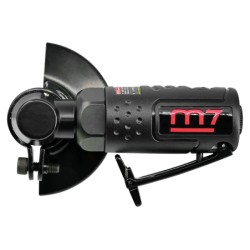 Mini disqueuse pneumatique Ø 75 mm – Ultra compacte 129 mm – Moteur 0,3 CV – Sécurité intégrée – Échappement arrière