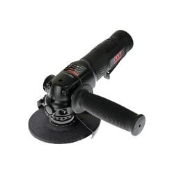 Meuleuse d’angle pneumatique ⌀125 mm – Régulateur à levier, échappement orientable, poignée ambidextre, moteur 1.3 cv