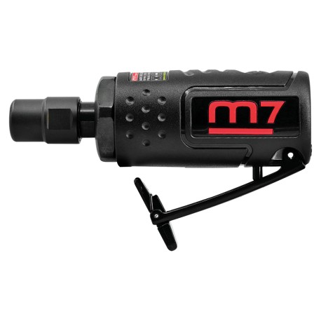 Mini meuleuse droite à pince 3 & 6 mm – 25000 tr/min – 115 mm, ultra compacte, sécurisée avec échappement arrière