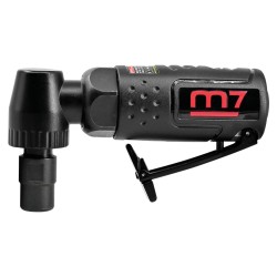 Mini meuleuse d’angle 3 & 6 mm – 18000 tr/min – 126 mm, tête 90°, ultra compacte, sécurité levier, échappement arrière