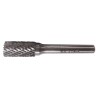 Fraise lime carbure forme B – Ø10 mm – tige Ø6 mm – 60 mm – denture croisée CT4 – DIN 8033 – coupe droite
