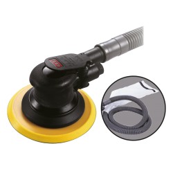 Ponceuse orbitale aspirante Ø152 mm – 6 trous – centrale avec tuyaux, velcro, paume de main, 10000 tr/min – 1130 g