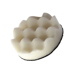 Mousse de polissage médium Ø75 mm – finition optiques de phares – compatible QP113 / QP123 – rénovation plastique