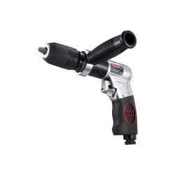 Perceuse pneumatique réversible – mandrin auto-serrant 13 mm – poignée latérale – 800 tr/min – usage intensif