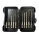 Coffret de forets HSS – 10 pièces de 1,5 à 5,5 mm – perçage rapide et précis – livré en boîte plastique compacte