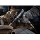 Burineur pneumatique Ø10.2 mm à emmanchement rond – faible vibration – 3000 coups/min – corps alu – 5 burins inclus