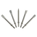 Jeu de 5 burins pour burineur pneumatique – emmanchement hexagonal Ø10.2 mm – modèles SC4201 à SC4205 inclus