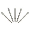 Jeu de 5 burins pour burineur pneumatique – emmanchement hexagonal Ø10.2 mm – modèles SC4201 à SC4205 inclus
