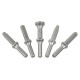 Jeu de 5 burins pour rivets – emmanchement rond Ø10 mm – acier chrome-molybdène – finition sablée – SC9403R à SC9432R