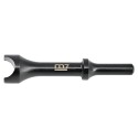 Burin pour biellette de direction – emmanchement rond Ø10 mm – chrome-molybdène – compatible douilles à chocs 1/2" – 110 mm