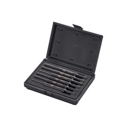 Coffret de chasse-goupilles pour burineur – 6 pièces – emmanchement rond Ø10 mm – acier CrMo – longueurs 177 mm