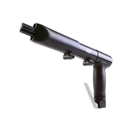Dérouilleur à aiguilles pneumatique type pistolet – 19 aiguilles – usage intensif – 3700 coups/min – 330 mm – 2.8 kg