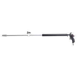 Lance de soufflage avec rallonge 1 m – buse Venturi amovible – aluminium – gros débit d’air – 1000/2000 mm – entrée 1/4"