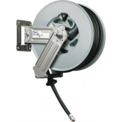 Enrouleur de tuyau haute pression 20 m – 200 bar – fixation murale/plafond/sol – retour auto – 150°C