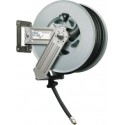 Enrouleur de tuyau haute pression 20 m – 200 bar – fixation murale/plafond/sol – retour auto – 150°C LIVRAISON OFFERTE