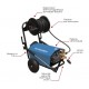 Nettoyeur HP 380V 150 bar 21 l/min – Moteur 7,5CV, enrouleur 20m, lance turbo, pompe radiale pro