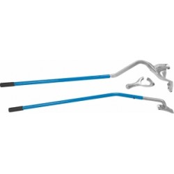 Levier démonte-pneu PL 1,5 m – outil longue portée pour montage/démontage pneus poids lourds 17,5" à 24,5"