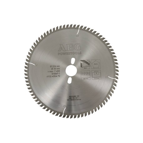 Lame de scie radiale Ø254mm alésage 30mm pour aluminium – pour réf.06899 – coupe précise et propre