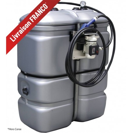 Cuve stockage ADBLUE PEHD 1000 litres + kit station + pistolet