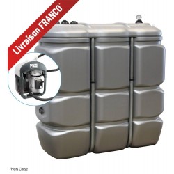 Cuve de stockage AdBlue® 1500L double paroi PEHD avec pompe PIUSI 230V et pistolet manuel – LIVRAISON GRATUITE